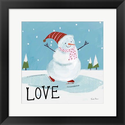 Framed Snowman Snowday IV Print