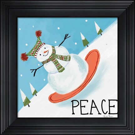 Framed Snowman Snowday III Print