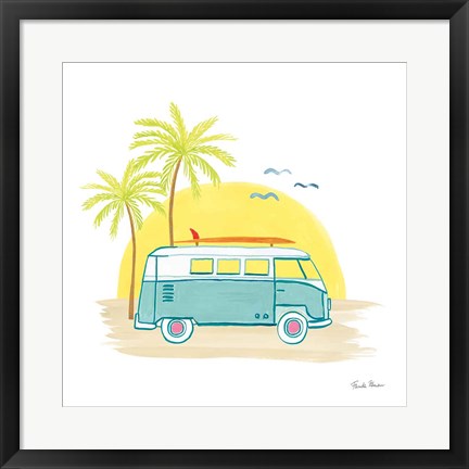 Framed Beach Cruiser I Print