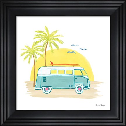 Framed Beach Cruiser I Print