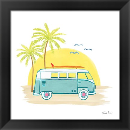 Framed Beach Cruiser I Print