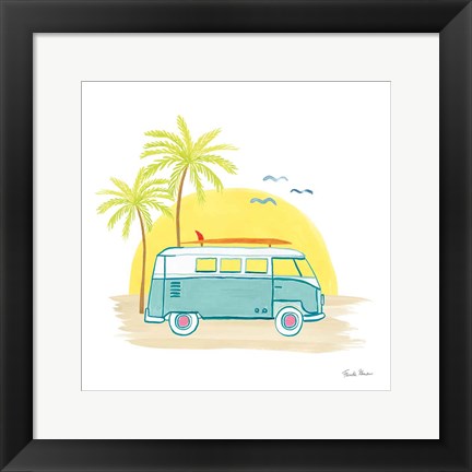 Framed Beach Cruiser I Print