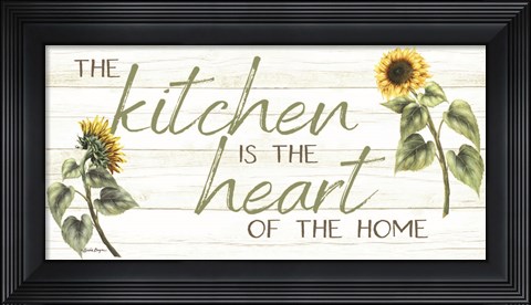 Framed Kitchen is the Heart of the Home Print