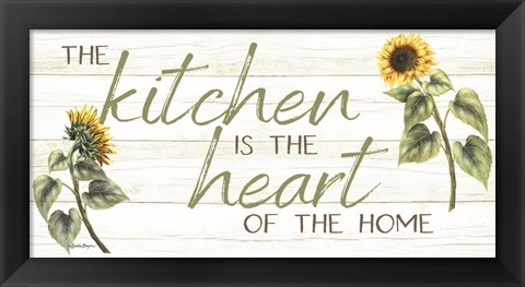 Framed Kitchen is the Heart of the Home Print