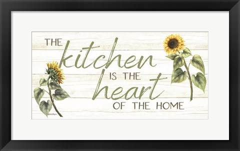 Framed Kitchen is the Heart of the Home Print