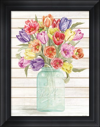 Framed Farmhouse Tulips Print