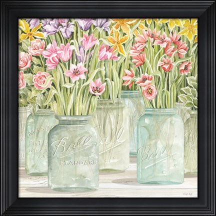 Framed Signs of Spring I Print