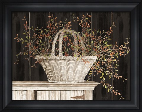 Framed Bittersweet Basket Print