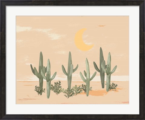 Framed Desert Moon II Print