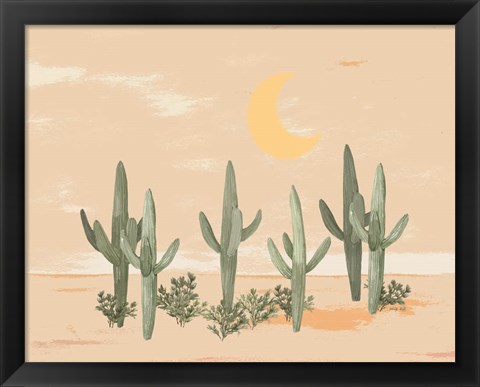 Framed Desert Moon II Print