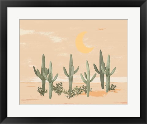 Framed Desert Moon II Print