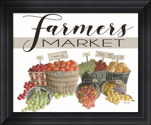 Framed Farmer&#39;s Market Print