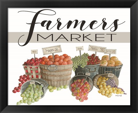 Framed Farmer&#39;s Market Print