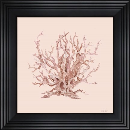Framed Pink Coral I Print