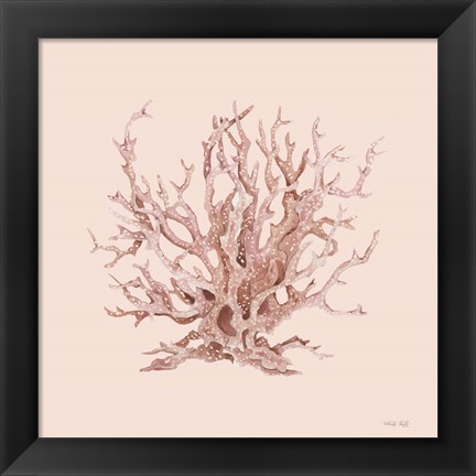 Framed Pink Coral I Print