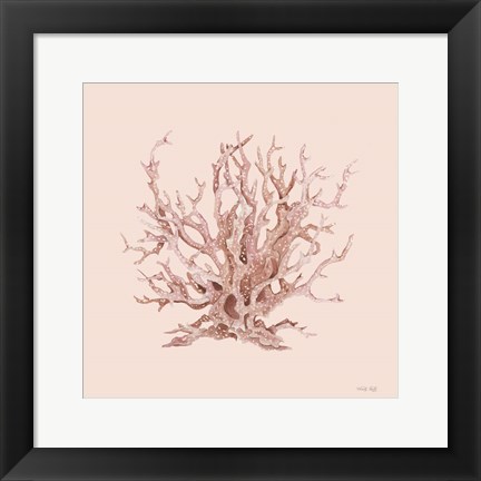 Framed Pink Coral I Print