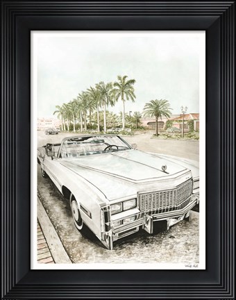 Framed Beach Day Parking Spot Print