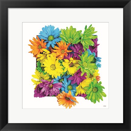 Framed Floral Pop I Print