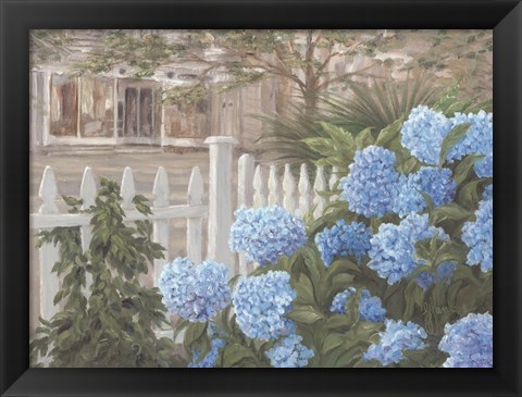 Framed Hydrangeas Print