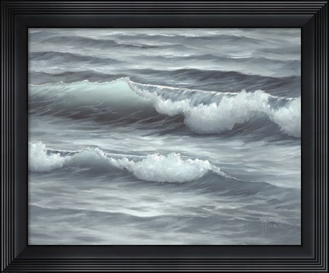 Framed Waves Print