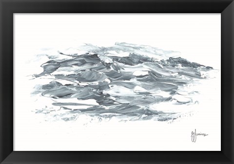 Framed Turbulent Waters I Print