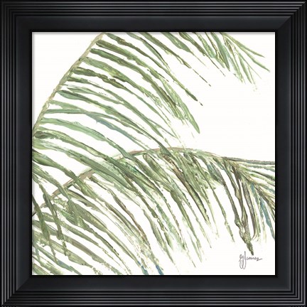 Framed Two Palm Fronds I Print