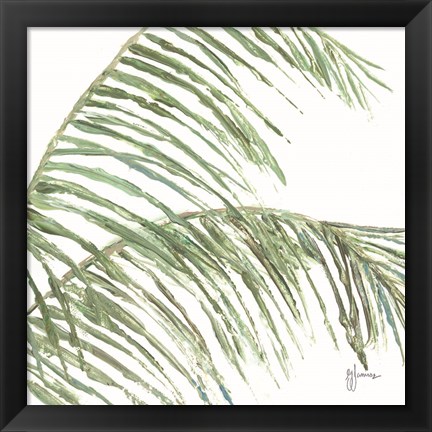 Framed Two Palm Fronds I Print