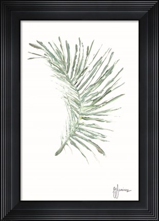 Framed Palm Frond Viridescent Print
