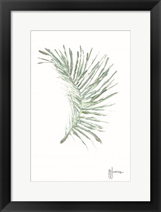 Framed Palm Frond Viridescent Print