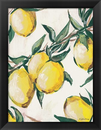 Framed Lemon Branch Print