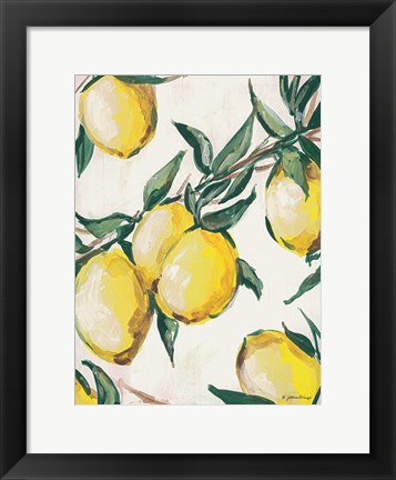 Framed Lemon Branch Print