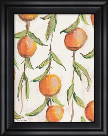 Framed Orange Branch Print