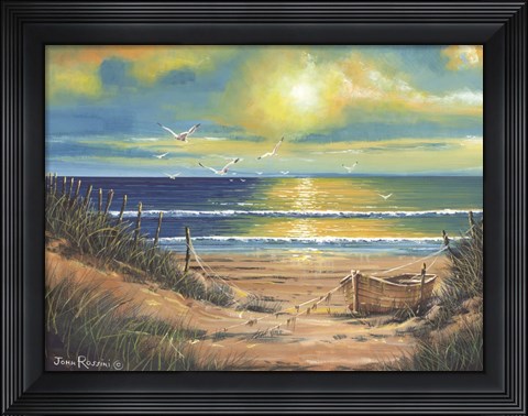 Framed Tranquil Sunset Print