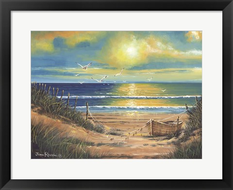 Framed Tranquil Sunset Print