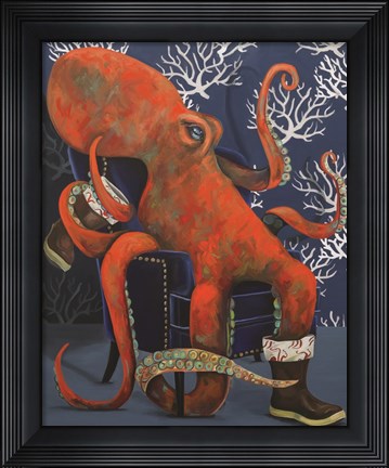Framed Octo-tuffs Print