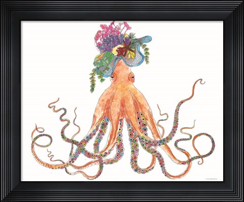Framed Below the Coral Reef Print