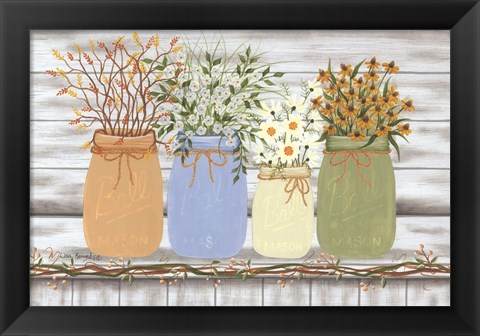 Framed Country Flowers Print