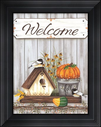Framed Welcome Fall Print