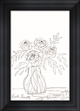 Framed Urban Living Requires Flowers Print