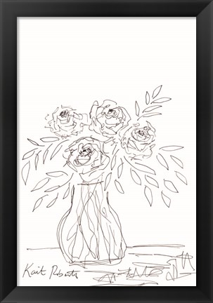 Framed Urban Living Requires Flowers Print