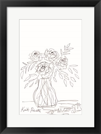 Framed Urban Living Requires Flowers Print