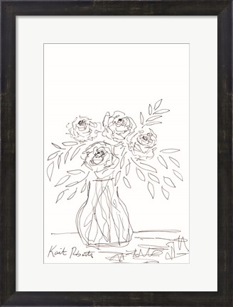 Framed Urban Living Requires Flowers Print