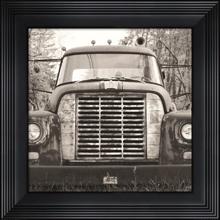 Framed Retired Truck II Print
