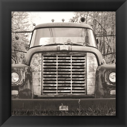 Framed Retired Truck II Print