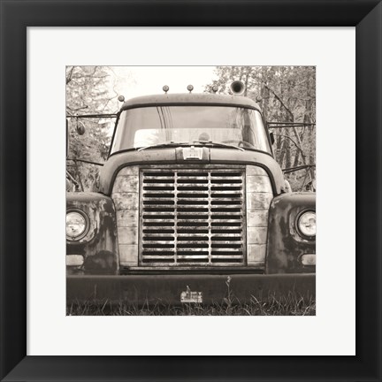 Framed Retired Truck II Print