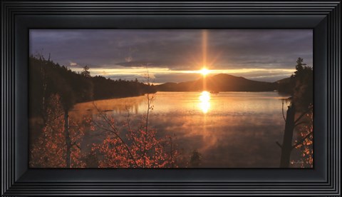 Framed Saranac Lake Sunset Print