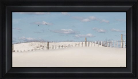 Framed White Sandy Shore Print