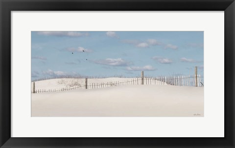 Framed White Sandy Shore Print