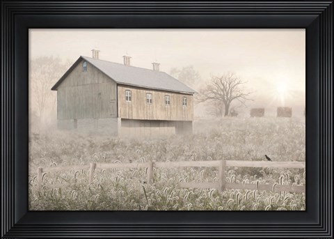 Framed Dewy Country Morning Print
