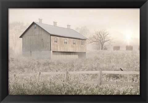 Framed Dewy Country Morning Print